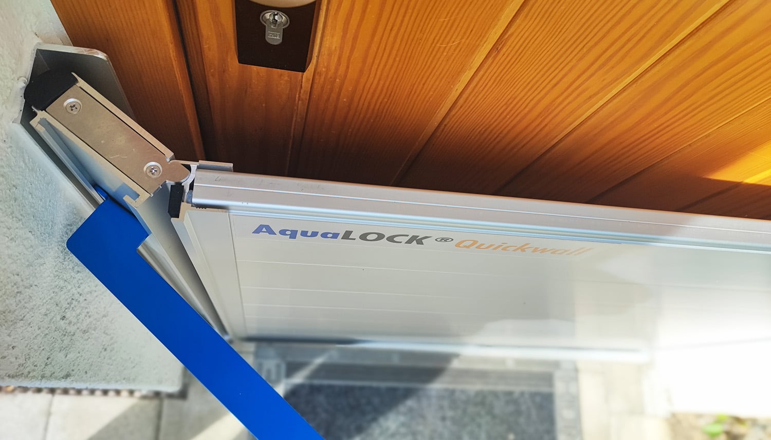 Mobiler Hochwasserschutz Alu AquaLOCK® Quickwall